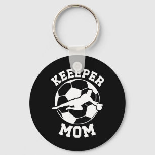 Chaveiro Mãe Guardiã de Futebol de uma Mãe de Goleiro de Fu