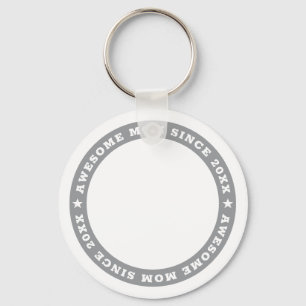 Chaveiro Mãe Incrível Desde 20XX Foto Simples Moderna