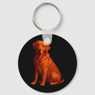 Chaveiro Mãe Lab Vermelha e Pai Labrador Cachorro