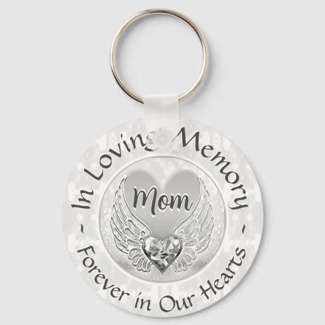 Chaveiro Mãe Memorial Heart Keychain (Frente)