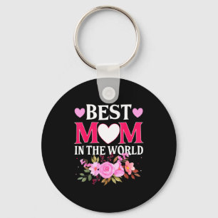 Chaveiro Mãe no mundo mamãe floral dia das mães fofo mo