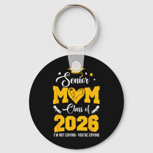 Chaveiro Mãe Orgulhosa de Formatura da Turma de 2026 Sem Ch