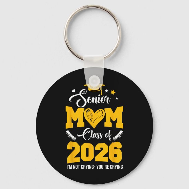 Chaveiro Mãe Orgulhosa de Formatura da Turma de 2026 Sem Ch (Frente)