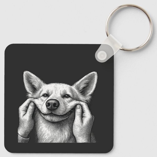 Chaveiro Mãe/Pai de cachorro fofo  (Verso)