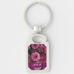 Chaveiro Mãe personalizada de flor rosa