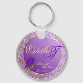 Chaveiro Mãe Personalizada de Sombras de Lavanda