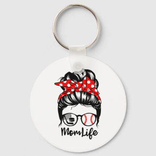 Chaveiro Mãe Vida Mensageira Cabelo de Arma Engraçado Baseb