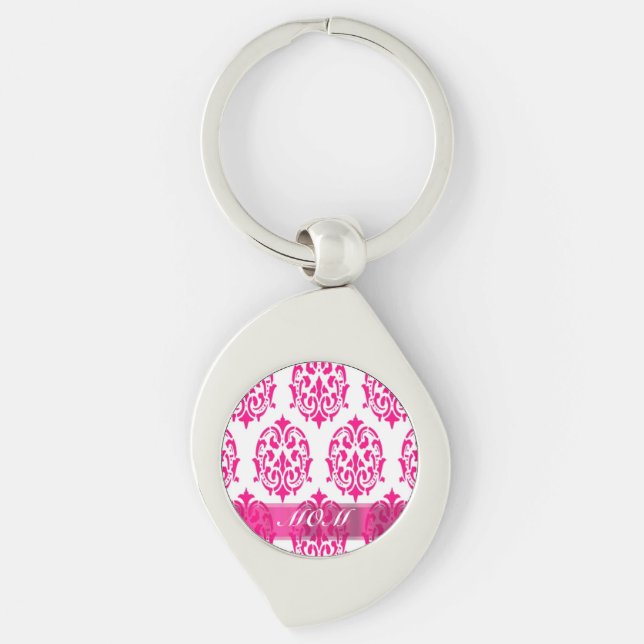 Chaveiro Mães de damasco Rosa Moderno (Frente)