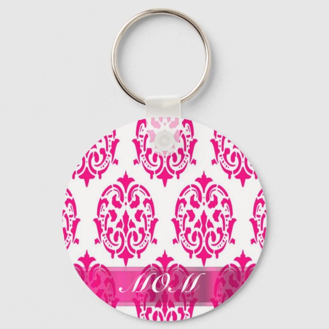 Chaveiro Mães de damasco Rosa Moderno (Frente)
