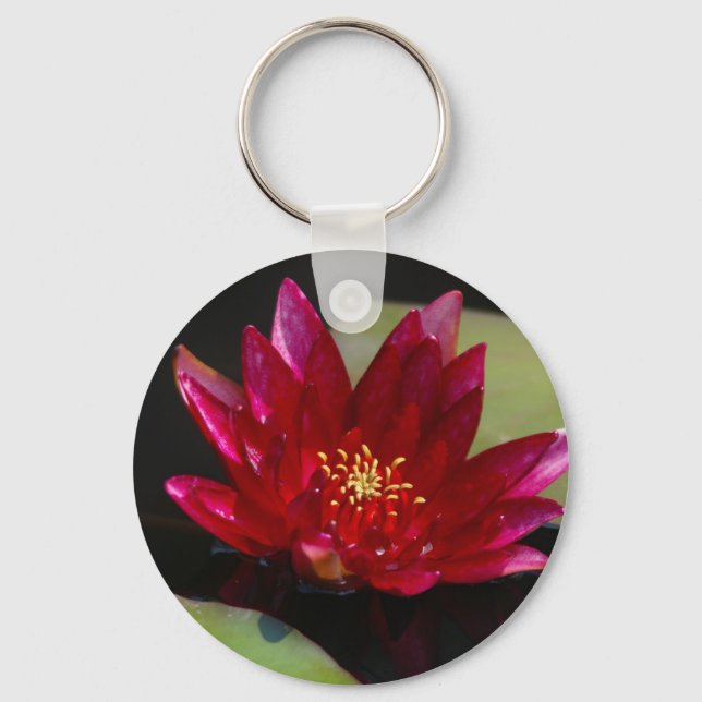 Chaveiro Magenta Lotus Waterlily (Frente)