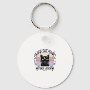 Chaveiro Magia de Gato Preto Gato Preto Arte Vetorial Vinta