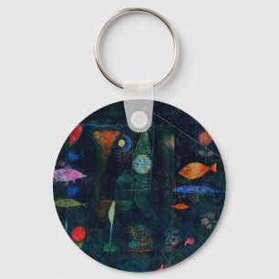 Chaveiro Magia do Peixe de Paul Klee Pintura Abstrata Arte