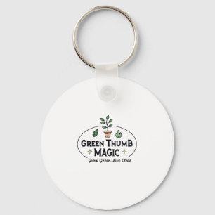 Chaveiro Magia do Polegar Verde   Camiseta de Jardinagem Ur