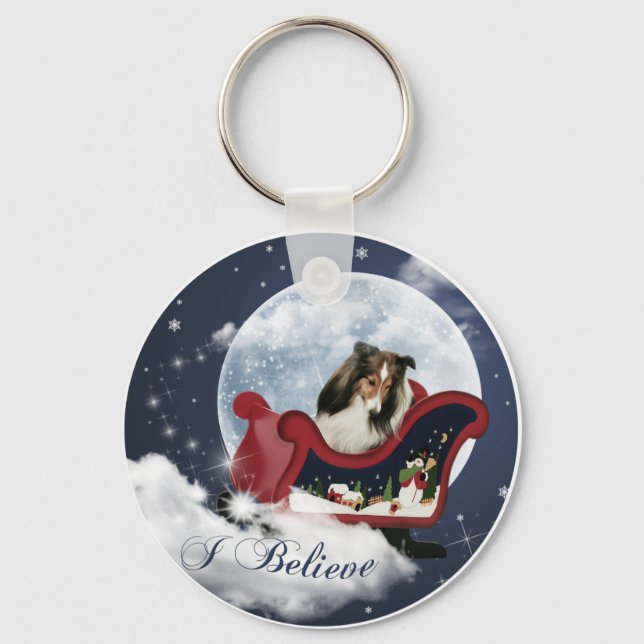 Chaveiro Magic Christmas Sheltie (Frente)