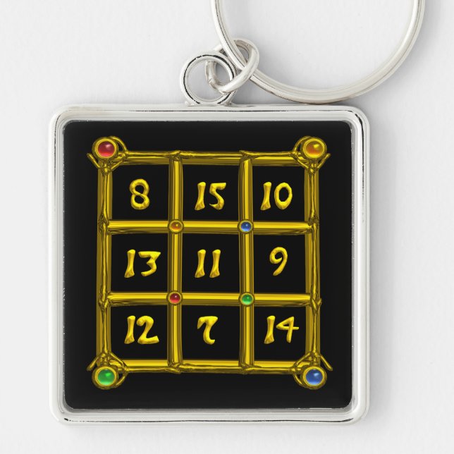 Chaveiro MAGIC SQUARE 33, Preto (Frente)