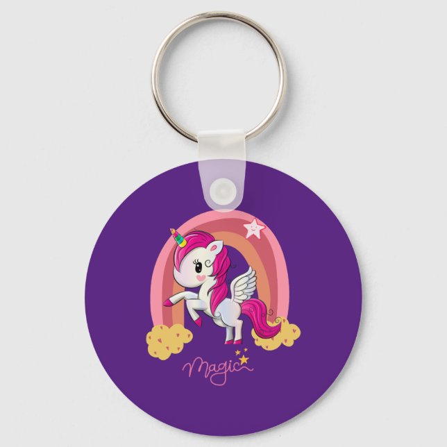 Chaveiro Magic Unicorn Fan Club (Frente)