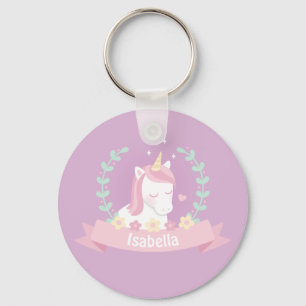 Chaveiro mágico branco bonito das meninas de