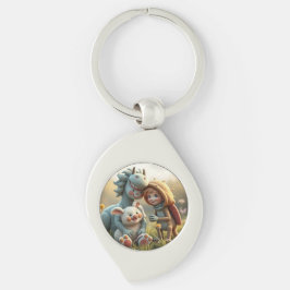 Chaveiro „Magische Freunde im Blütenland“