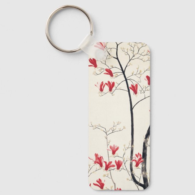 Chaveiro Magnolia Tree por Kobayashi Kokei, Vintage Nature (Frente)