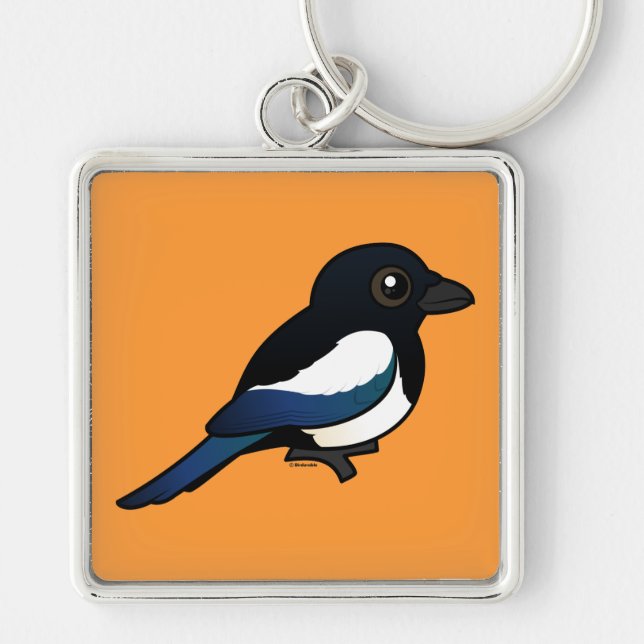 Chaveiro Magpie Preto-faturado (Frente)