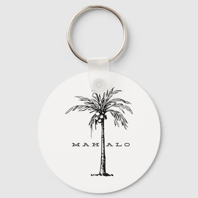 Chaveiro Mahalo Hawaii Da Ilha. Sinta O Espírito Aloha (Frente)