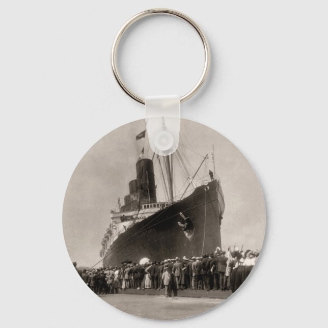 Chaveiro Maiden Voyage da RMS Lusitania, 13 de setembro de  (Frente)