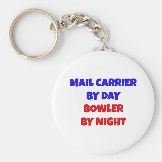 Chaveiro Mail Carrier by Day Bowler by Night (Frente)