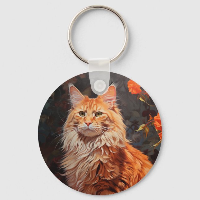 Chaveiro Maine Coon cat (Frente)