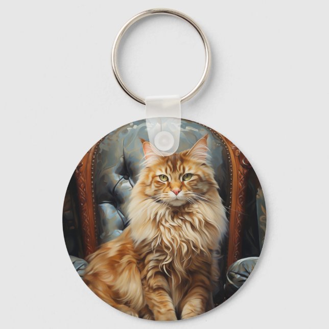 Chaveiro Maine Coon cat (Frente)