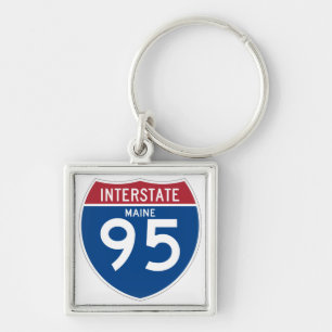 Chaveiro Maine MIM protetor da estrada nacional I-95 -