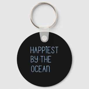 Chaveiro Mais feliz pela praia do oceano amor férias verão