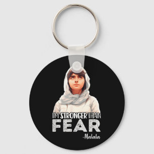 Chaveiro Mais Forte Do Que o Medo Citação de Malala Yousafz