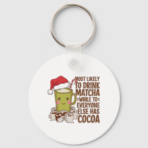 Chaveiro Mais Propenso a Beber Matcha Enquanto Todos os Out