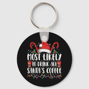 Chaveiro Mais Propenso a Beber Todo o Café do Papai Noel Na