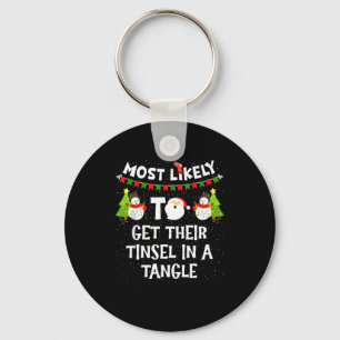 Chaveiro Mais Propenso a Emaranhar o Tinsel no Natal