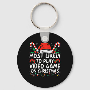 Chaveiro Mais Propenso a Jogar Video Game no Papai Noel do 