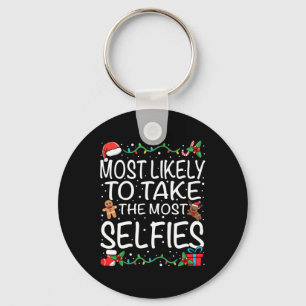 Chaveiro Mais Propenso a Tirar Mais Selfies Família Natal