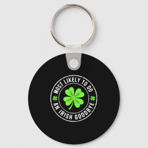 Chaveiro Mais provável de fazer um adeus irlandês st patric
