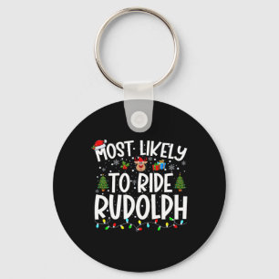 Chaveiro Mais Provável Para Andar No Natal Da Família Rudol