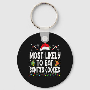Chaveiro Mais Provável Para Comer A Família De Natal Santas