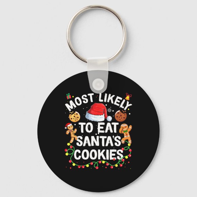 Chaveiro Mais Provável Para Comer Famílias De Natal De Cook (Frente)