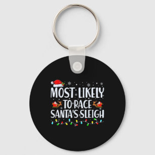 Chaveiro Mais Provável Para Correr O Natal Da Família Sleig