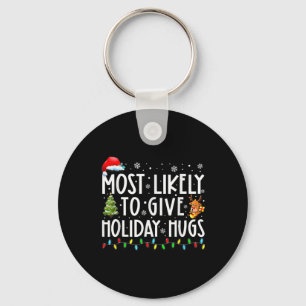Chaveiro Mais Provável Para Dar O Natal Da Família Holiday 