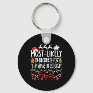 Chaveiro Mais Provável Para Decorar No Natal Em Outubro De 