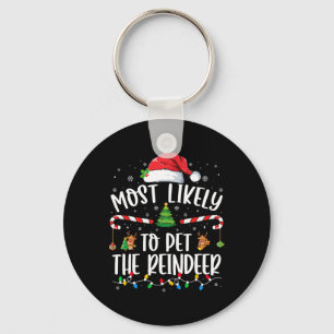 Chaveiro Mais Provável Para Pet Da Família De Natal Da Rebe