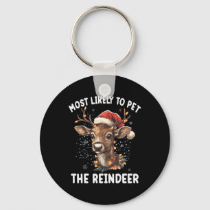 Chaveiro Mais Provável Para Pet The Reindeer Engraçado Xm D