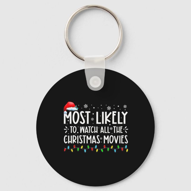 Chaveiro Mais Provável Para Ver Todos Os Filmes De Natal Ch (Frente)