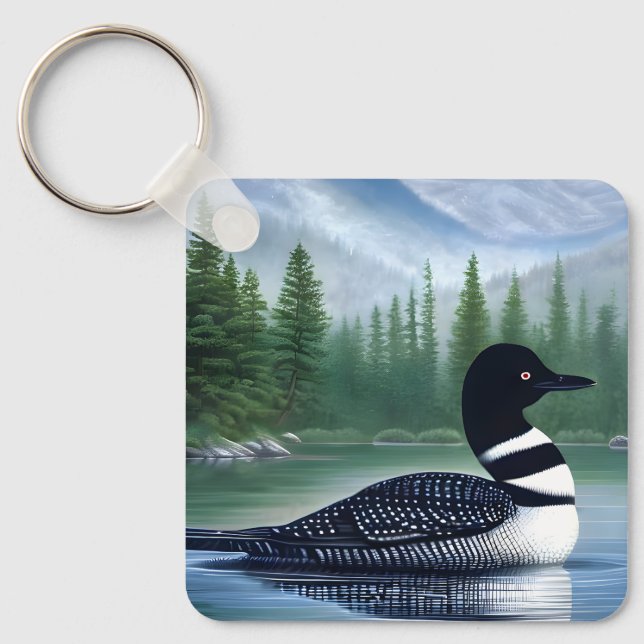 Chaveiro Majestade Norte Wilderness Loon (Frente)