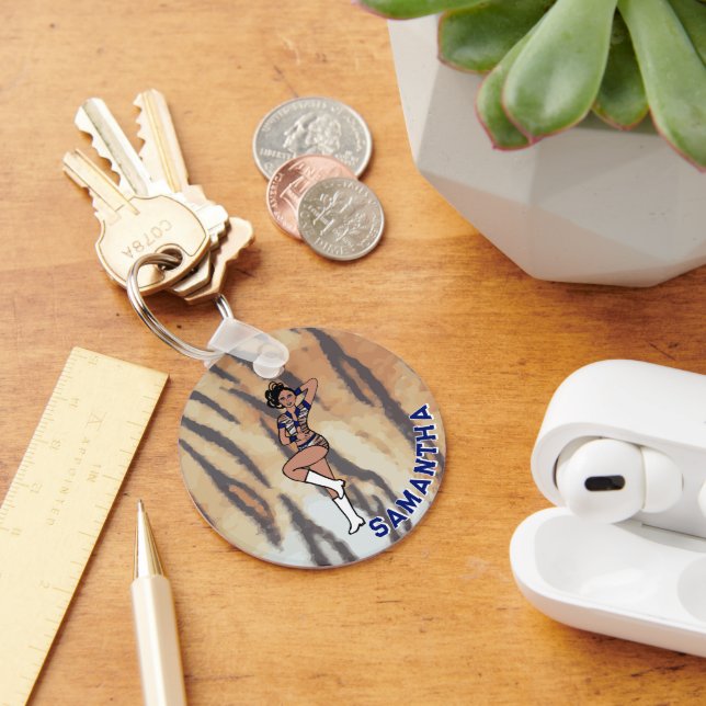 Chaveiro Majorette/ Dançer Blue Tiger #1 (Mesa)