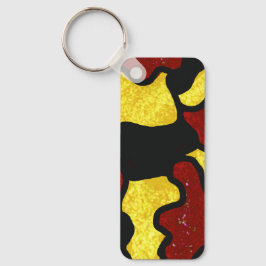 Chaveiro Majorette/ Dancer Keychain Red Yellow Camo